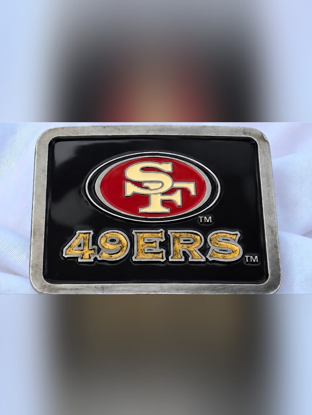 Vintage San Francisco 49ers Belt Buckle 1980s Propeller Inc NFL Metal Enamel USA